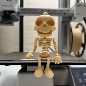 Jolly Skeleton – Articulated, Bouncy, Flexi, Rattly, 3D Printable Fun Buddy