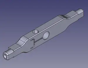 Support pin for filament spool holder with guide bushing