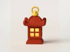 Oriental Lantern Miniature