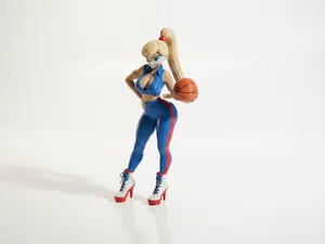 Basketball Lady Figurine Female Sports 3D Printable