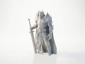 Armored Knight Figurine Fantasy 3D Printable