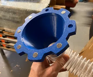 Magnetic Dust Collection Connectors for 50mm hose - Single and Twin outlets.
