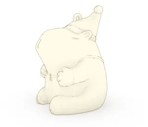 Santipaw the Christmas Capybara Ornament Figurine