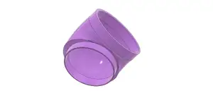 Saw Stop 10 professional cabinet saw dust exhaust elbow for 4 inch to oval STL model PCS31230