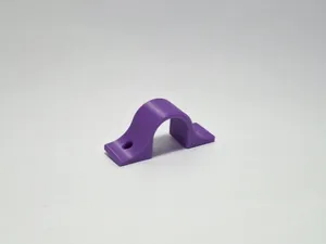 Pipe Clamp (fits 1/2 inch O.D.) - fast print, no supports.
