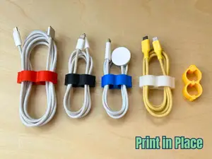 Cable Organizer / Snap Cable Clip - Print in place