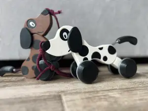 Wiggly Dog Pull Toy for Kids