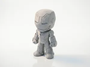 Chibi Iron Man Figurine Superhero 3D Printable