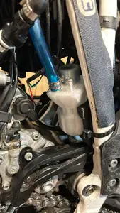 Motorcycle oil catch can & bracket