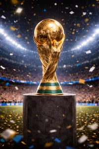 Trophy Cup inspired by one of major football competitions