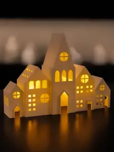 Weihnachtshaus Christmas Deko teelight holder 2