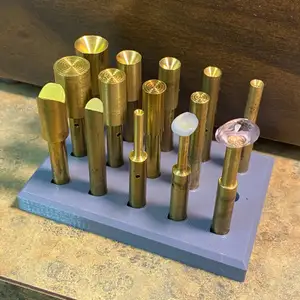 Lapidary Dop Holder for Graves and other 1/4" dops (OpenSCAD customizable)
