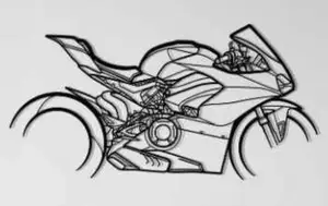 Ducati Panigale V4 S Corse Wall Art