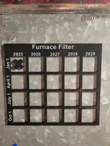 Quarterly Furnace Filter Calendar
