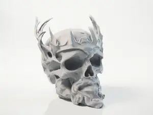 Zeus Skull Mythological Sculpture 3D Printable