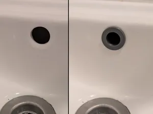 Sink overflow hole cover