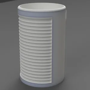 Rhythmic Beer / Soda Can Holder — Güiro Party Cup with Strap Holder