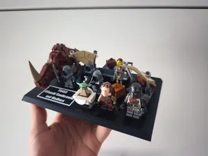 Display Stand for LEGO Star Wars 75453 Offworld Sandcrawler and Mudhorn