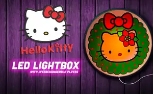 Hello Kitty Christmas - Light box / wall art Fun Girly cute
