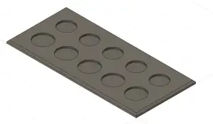 Warhammer Mini Display Tray — 28 mm & 32 mm Bases (10 slots)