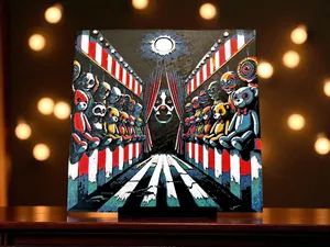 Prize Booth Watcher - Creepy Clown - Halloween Hueforge