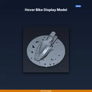 Hover Bike Display Model - 3D Printable STL File