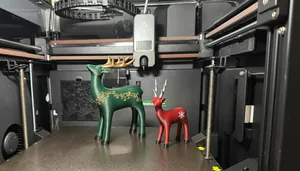 Simple Wood Deer Family Set