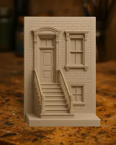 Classic Townhouse Facade Relief