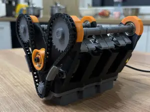 V6 Engine Model | Functional Pistons, Valves & Timing Chain