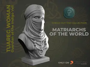 Tuareg woman - Guardian of the Indigo Veil