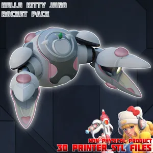 Hello Kitty Juno Cosplay Rocket Backpack Overwatch