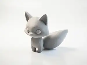 Cute Fox Figurine Chibi Character 3D Printable