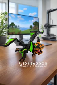 Flexi Bat Dragon | Baggon | Minecraft inspired