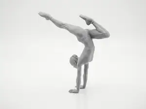 Gymnast Handstand Female Figure 3D Printable