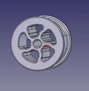Pool noodle wheel + wire undercarriage mount for RC airplane- FreeCAD models