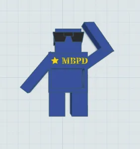 Pencil Sharpener Police Officer