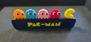 Pac-Man Styled Retro Logo - NO AMS