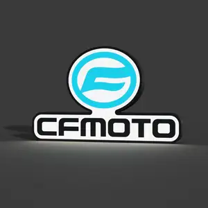 CF Moto Logo Lightbox LED Lamp