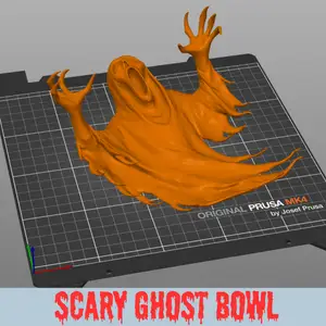 Scary ghost bowl for sweets - Haloween