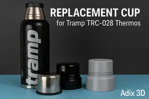 Replacement Cup / Lid for Tramp TRC-028 Thermos – 3D Printable Model