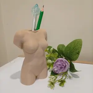 Woman Torso pen cup