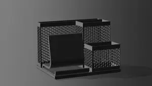 Honeycomb Desk Organizer with a Phone Stand