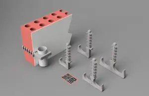 Pipe Clip fixing for pipes and conduits Ø 16 / 20 No screw needed - Fascette di fissaggio per canaline e corrugato