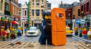 Lego Compatible SWAT Tactical Shield for Minifigures