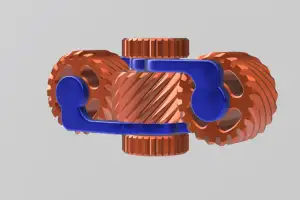 Double gear spinner loosened and improved perfect for flashforge users