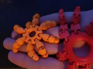 Mini Articulated Octopus Ring – Flexible Fidget 3D Print STL