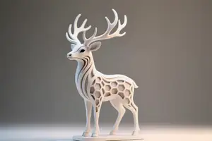 Hirsch, Hexa Statue