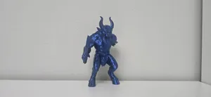 Furry Snarling Devil Figure Holiday Ornament