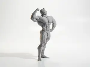 Buff Man Bodybuilder Figurine 3D Printable