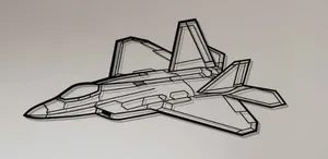 F-22 Raptor Wall Art Silhouette